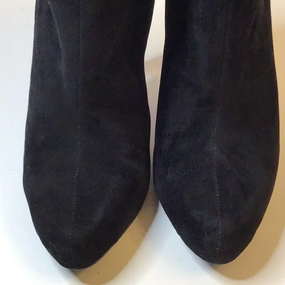 MIXX JENNY BLACK SUEDE ANKLE SHOES SZ 10 - Picture 12 of 13